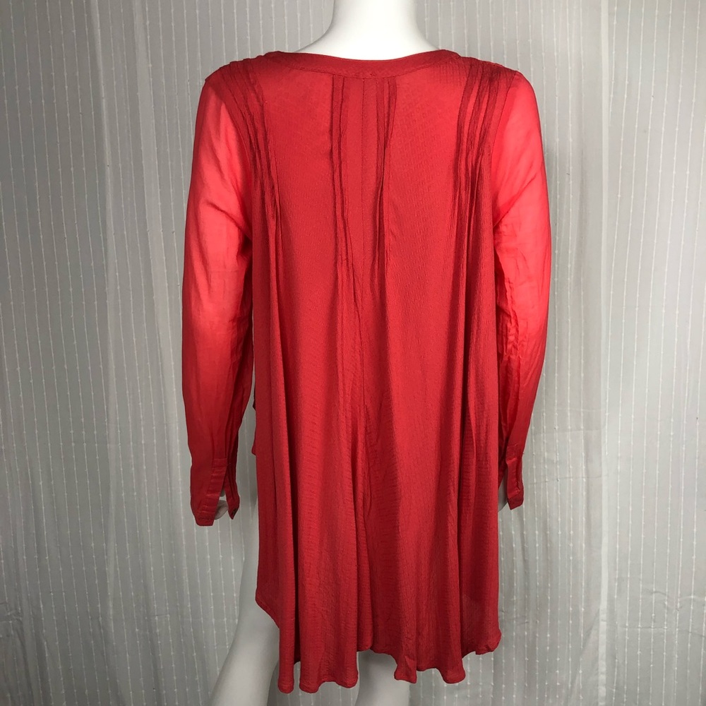 Free People Oversized Swing Button Up Blouse Small‎ - Picture 2 of 9